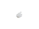 RJ11 modular telefonstik - 6P4C til flad kabel (50 stk.)
