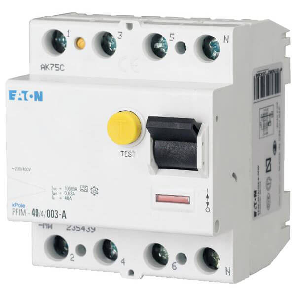 Fejlstrømsafbryder 40A 4P 300mA (PFI type A)