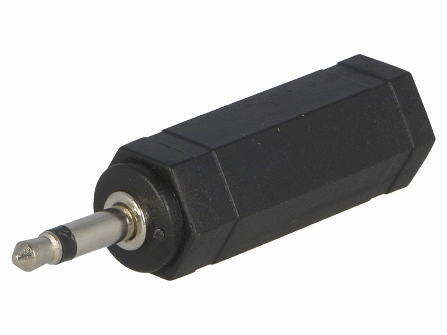 3,5mm mono JACK han til 6,35mm mono JACK hun