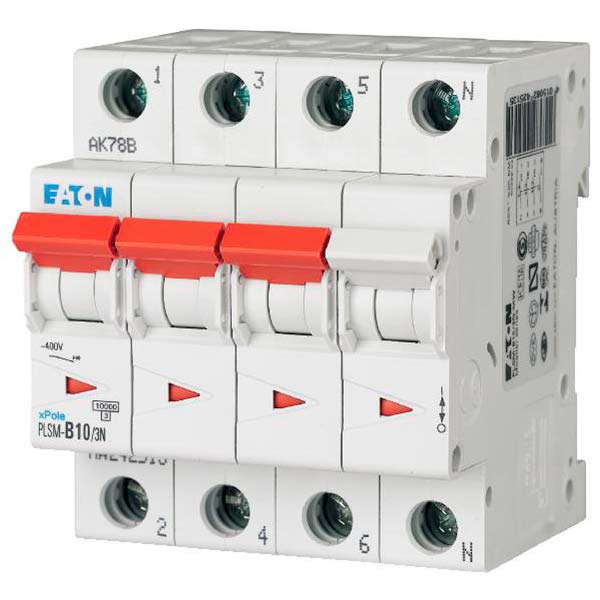 Automatsikring 10A 3P+N C 4M 6KA