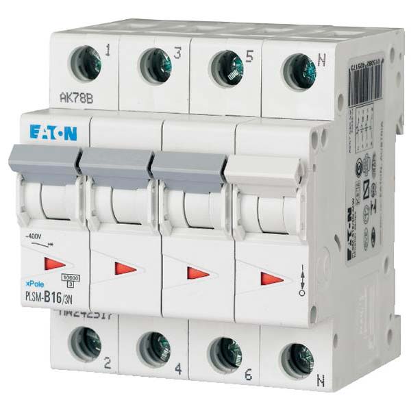 Automatsikring 16A 3P+N C 4M 6kA