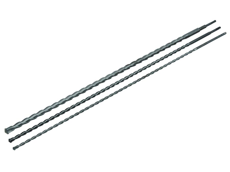 SDS betonborsæt - 1000mm, Ø12 / Ø16 / Ø24mm (3 dele)