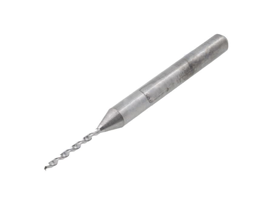 Mini hårdmetalbor - Ø0,9mm (1/8" skaft), kulstofstål