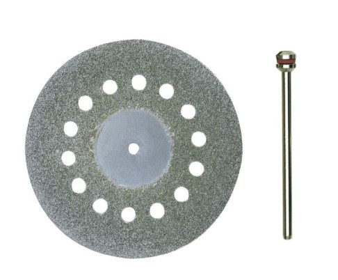 Diamantskæreskive m. køling - Ø20mm (inkl. Ø2,35mm holder)