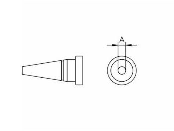 Weller spids LT-AS - 1,6mm Konisk kort (til WP80/WPS80)