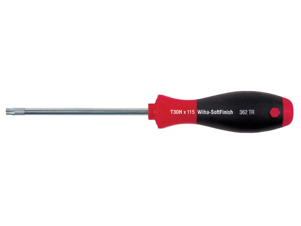 SOFTFINISH skruetrækker - TORX ekstra hærdet, TX20H x 80mm