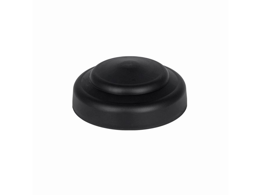Blænddæksel/baldakin - Ø100mm, Sort (1-4 ledninger)