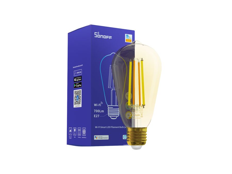 Wi-Fi ST64 Filament LED - 240V / 7W, E27 (1800-5000K)