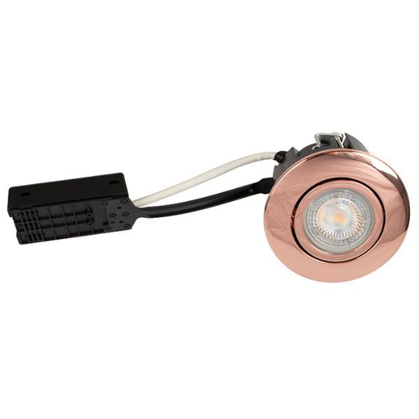 LED spot 5W dæmpbar flimmerfri 3000K 425Lm - Rund, kobber