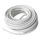 Plastkappeledning - 3x0,75mm² PKLJ rund, HVID (1,5 meter)