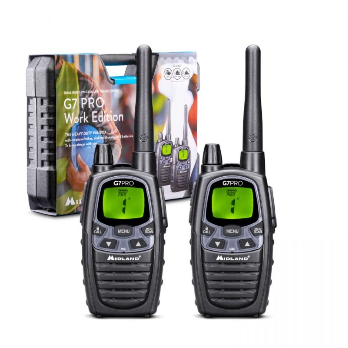 G7 PRO PMR446 håndradio sæt (2 pak inkl. kuffert)