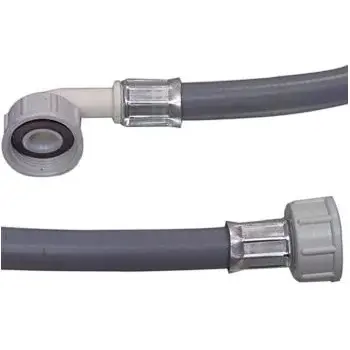 Vaskemaskine indløbsslange - 3/4" til 3/4" vinklet (2m)