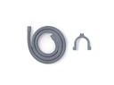 Afløbsslange - 21mm / 19mm lige, 1,5 bar, 90C° (2,5m)