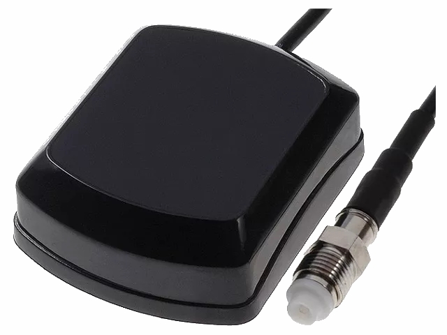 GPS antenne, magnetisk, kabel m. FME han (5m)