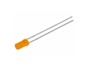 5mm LED - Rund, flad top, ORANGE diffus (8mcd)