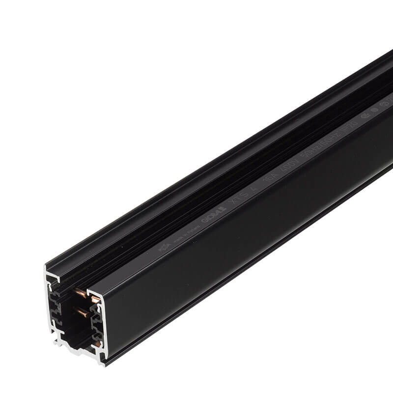 Global 3F Skinne XTS4300-2 sort - 3 meter