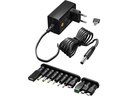 Universal netadapter - 3-12Vdc, 7,2W (0,6A) inkl. 11 stik