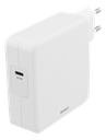 USB-C PD netadapter - 110-240Vac, 87W, 1 x USB-C, Hvid