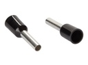 Isoleret ledningsende-tylle - 1,5mm² 8mm Sort (25 stk.)
