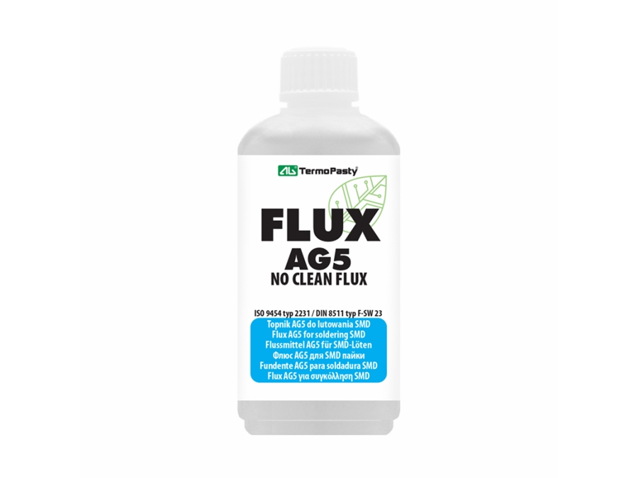 AG5 flusmiddel til SMD lodning - 100ml (dunk m. pensel)
