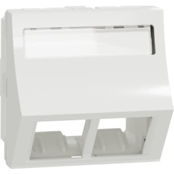 Dataudtag for 2xActassi S1 2 modul vinklet hvid