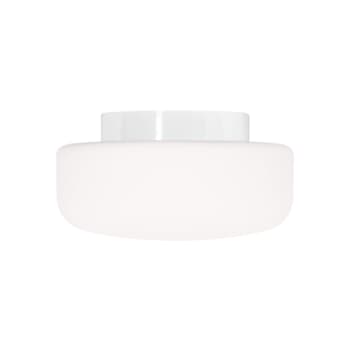 Loft- og væglampe Solenne 320/170 E27 hvid, mat opalglas