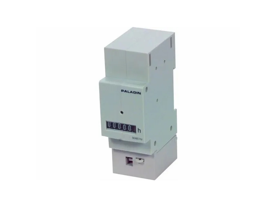 Timetæller for DIN skinne - 0-99999H, 400Vac (IP50)