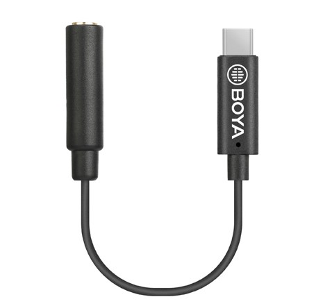 Mikrofonadapter - 3P 3,5mm JACK hun (TRS) til USB-C