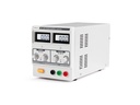 Laboratoriestrømforsyning - 0-30V / 0-3A m. sikkerhedsbøsn.