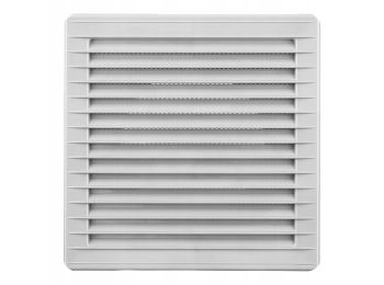 Kvadratisk ventilationsrist - Ø150, 170x170x11,5mm, Grå