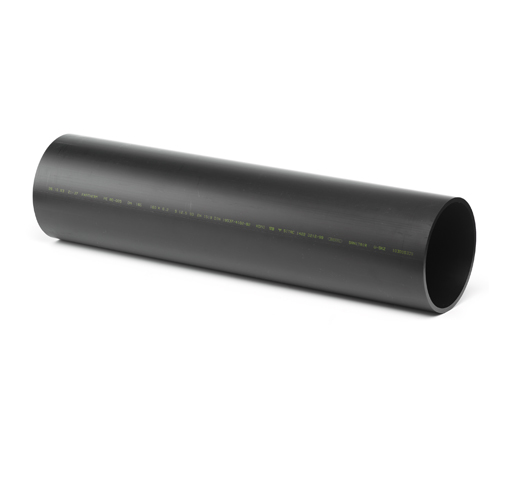 Geberit 50 x 5000 mm sort PEH-afløbsrør uden muffe