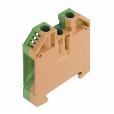 WDU gennemgangsklemme 16mm² g/g for dinskinne