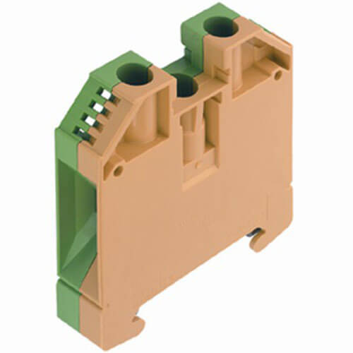 WDU gennemgangsklemme 16mm² g/g for dinskinne