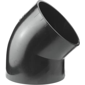 Geberit 75 mm 45° sort PEH-afløbsbøjning