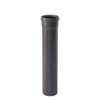 Ostendorf afløsrør Ø110mm, grå PP, 2000mm