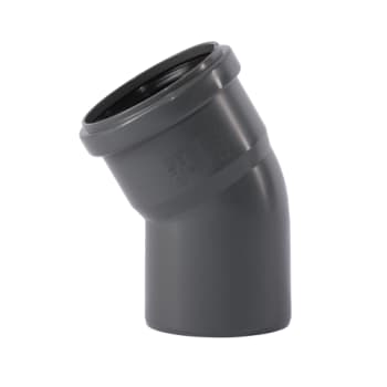 75 mm x 30° Bøjning afløb PP grå