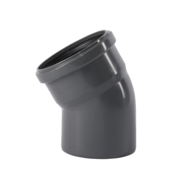 Ostendorf bøjning Ø110mm 30°, grå PP