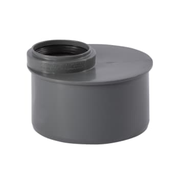 Ostendorf reduktion Ø110x50mm, grå PP, kort