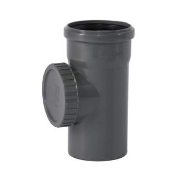 Ostendorf renserør Ø110mm, grå PP