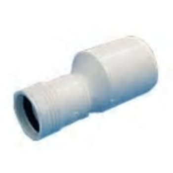 40 x 32 mm Reduktionsrør excentrisk afløb hvid PP Wavin
