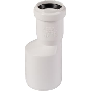 Ostendorf Ø50 x 32mm reduktion, excentrisk, PP hvid