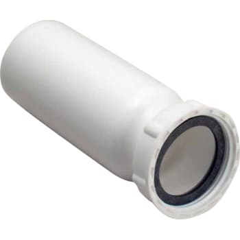 50 mm x 1.1/2" Tilslutningsrør med gevind hvid