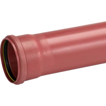 Uponor 250 x 3000 mm PVC-kloakrør m/muffe, klasse S SN8, EN 1401