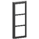 LK Fuga ramme SOFT 63 3x1m - koksgrå