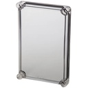 Fibox Klar Låg - 280x190x30 - 4 skruehuller