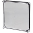 Fibox Klar Låg - 280x280x30 - 4 skruehuller