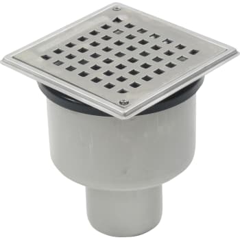 BLÜCHER 75 mm afløbsskål til beton, uden studs, lodret