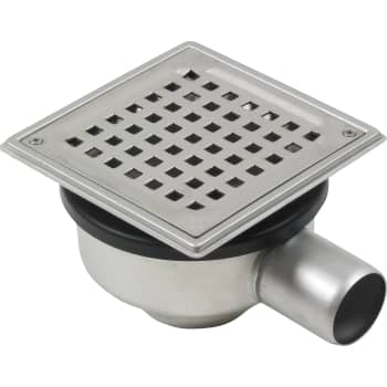 BLÜCHER 50 mm afløbsskål til beton, uden studs, vandret, lav