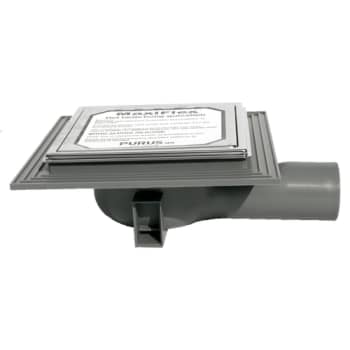 Purus miniMAX 50 mm afløbsskål til beton, u/studs, vandret, lav