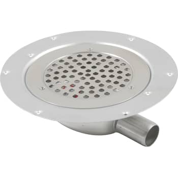 BLÜCHER 32 mm afløbsskål til vinyl, uden studs, vandret